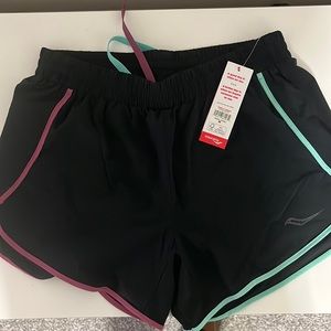 Saucony dash 4” shorts.